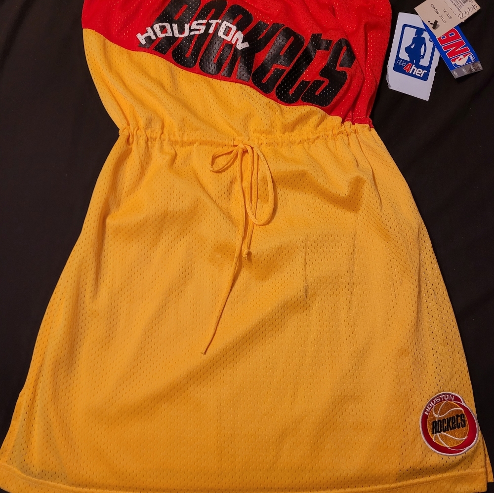 Womens/Ladies NBA Team Dress, NBA4Her Houston Rockets, Harwood Classics, W/Tags